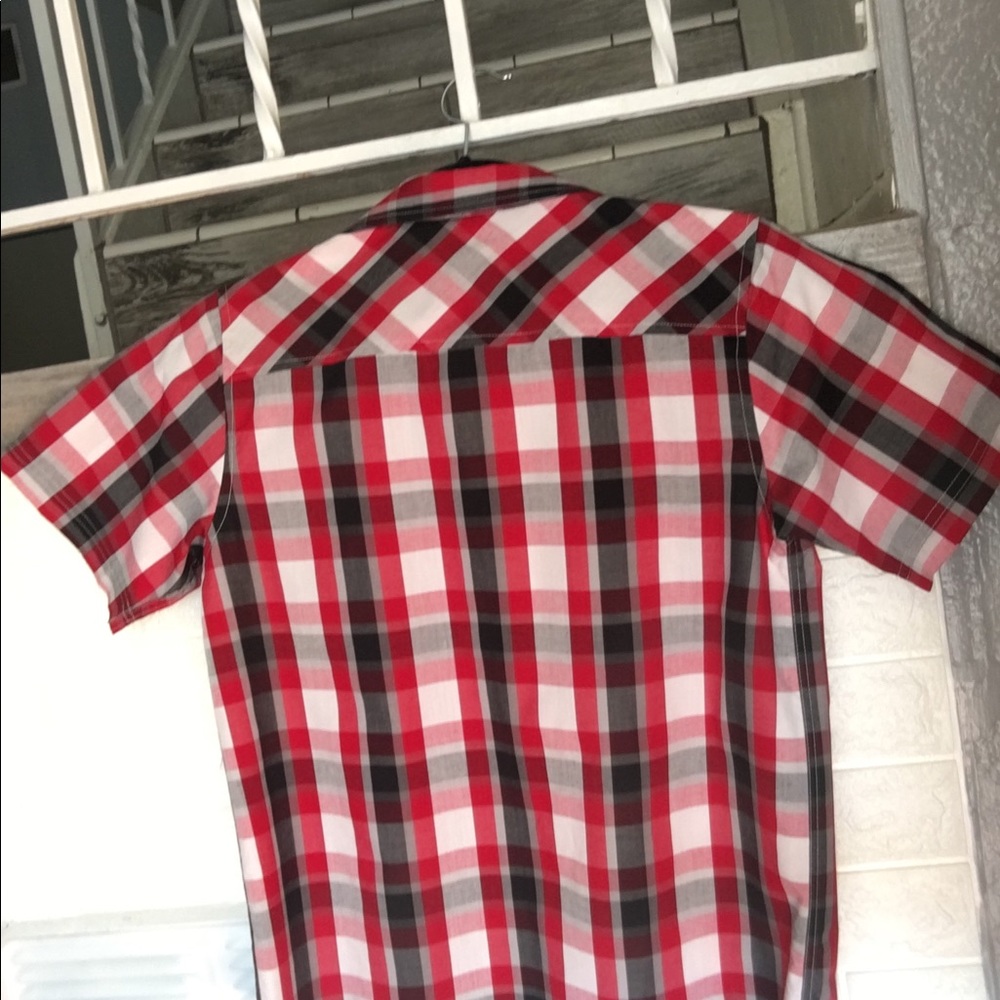 Red plaid shirt for boys